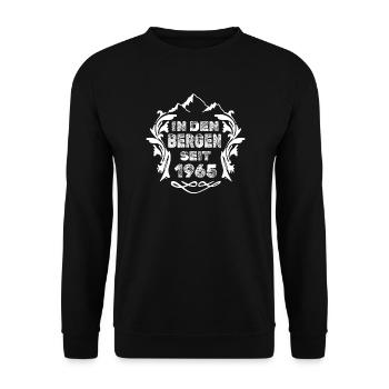 1965 - Unisex Pullover - Schwarz - Vorne - Alina (178cm) & Michal (187cm)