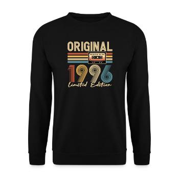 30. Geburtstag, 30 Jahre - Unisex Pullover - Schwarz - Vorne - Alina (178cm) & Michal (187cm)