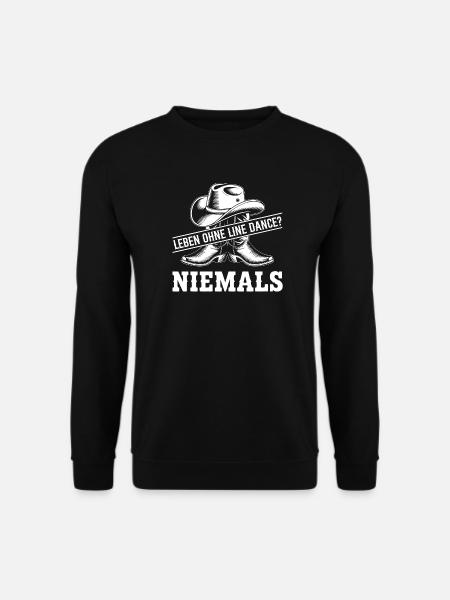 Niemals ohne Line Dance - Unisex Pullover - Schwarz