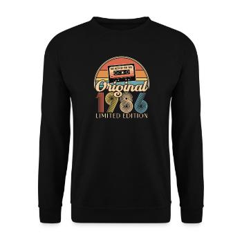 40th birthday, 40 years - Unisex Sweatshirt - black - Front - Alina (178cm) & Michal (187cm)