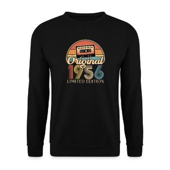 70e anniversaire, 70 ans - Sweat-shirt Unisexe - noir - Devant - Alina (178cm) & Michal (187cm)