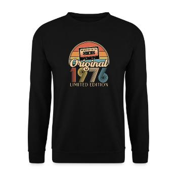 50e anniversaire, 50 ans - Sweat-shirt Unisexe - noir - Devant - Alina (178cm) & Michal (187cm)