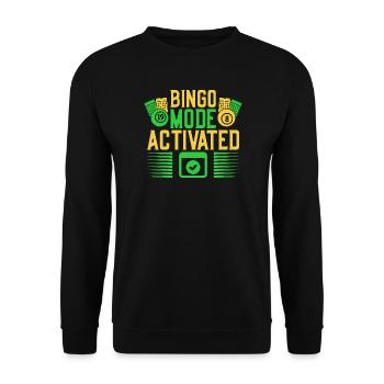 Bingo Game Bingo Mode Activated Bingo - Unisex Sweatshirt - black - Front - Alina (178cm) & Michal (187cm)