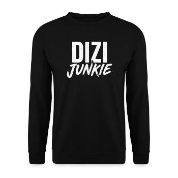 Dizi Junkie - Unisex Pullover - Schwarz - Vorne - Alina (178cm) & Michal (187cm)