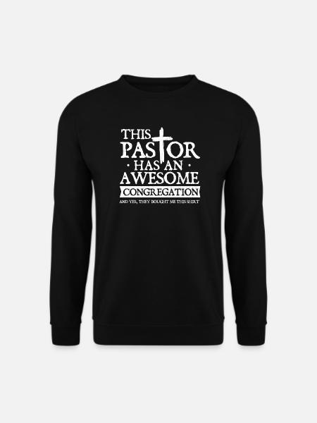 Pastor Awesome Gemeindehumor - Unisex Pullover - Schwarz