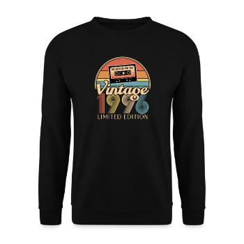 30-jähriges Jubiläum - Unisex Pullover - Schwarz - Vorne - Alina (178cm) & Michal (187cm)