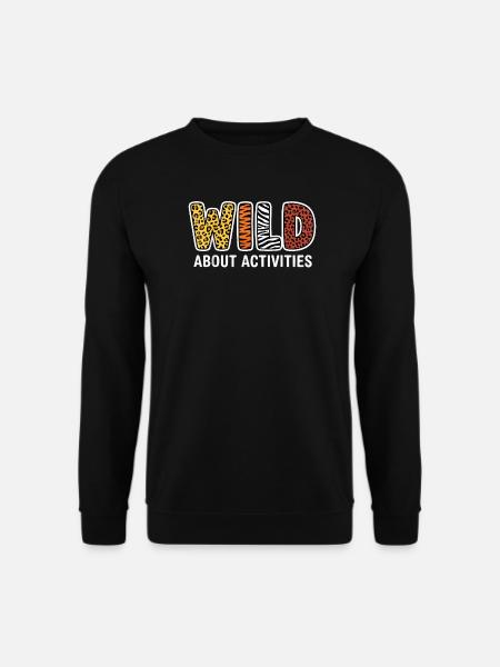 Wild about activities Animal patterns - Unisex Sweatshirt - black