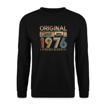 50e anniversaire, 50 ans - Sweat-shirt Unisexe - noir - Devant - Alina (178cm) & Michal (187cm)