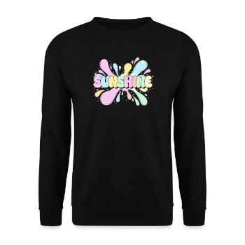 Sunshine Splash - Unisex Sweatshirt - black - Front - Alina (178cm) & Michal (187cm)