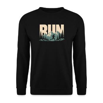 Trail running - Sweat-shirt Unisexe - noir - Devant - Alina (178cm) & Michal (187cm)