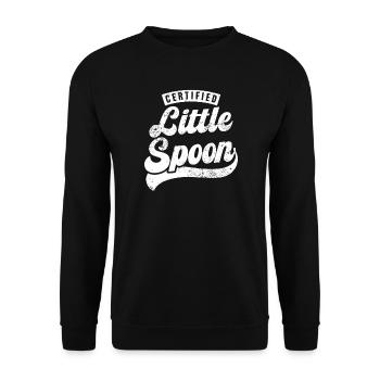 Certified Little Spoon - Unisex Sweatshirt - black - Front - Alina (178cm) & Michal (187cm)