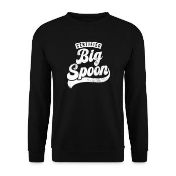 Certifié Big Spoon - Sweat-shirt Unisexe - noir - Devant - Alina (178cm) & Michal (187cm)