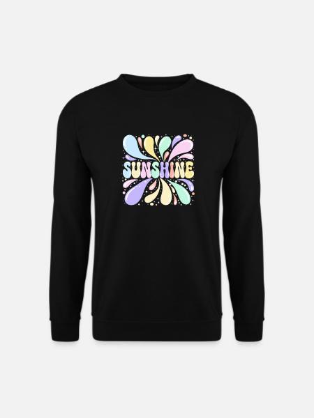 Sunshine Pastel et Éclats - Sweat-shirt Unisexe - noir