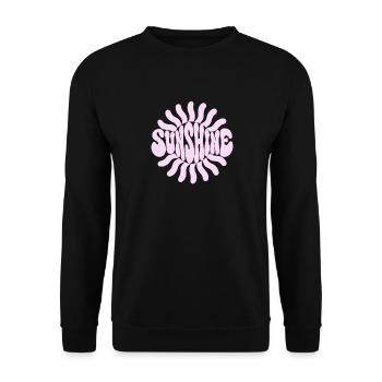 Sonnenschein Sonnenschein knallrosa - Unisex Pullover - Schwarz - Vorne - Alina (178cm) & Michal (187cm)