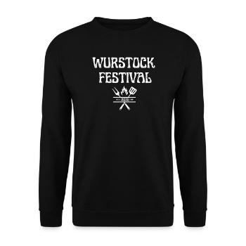 Wurstock Festival - Unisex Pullover - Schwarz - Vorne - Alina (178cm) & Michal (187cm)