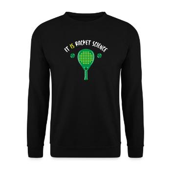 It_Is_Racket_Science - Sweat-shirt Unisexe - noir - Devant - Alina (178cm) & Michal (187cm)