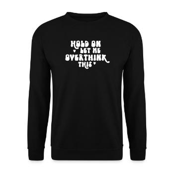 Nicht im Amt - Unisex Pullover - Schwarz - Vorne - Alina (178cm) & Michal (187cm)
