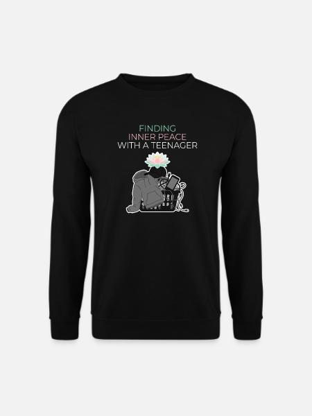 Paix intérieure avec un adolescent - Sweat-shirt Unisexe - noir
