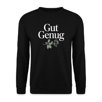 Gut Genug Selbstliebe Ich Bin Gut Genug Selbstwert - Unisex Pullover - Schwarz - Vorne - Alina (178cm) & Michal (187cm)