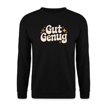 Assez bon amour de soi, je suis assez bon pour l’estime de moi - Sweat-shirt Unisexe - noir - Devant - Alina (178cm) & Michal (187cm)