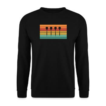 Fléchettes - Sweat-shirt Unisexe - noir - Devant - Alina (178cm) & Michal (187cm)
