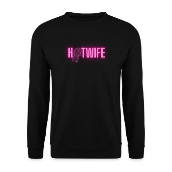 HOTWIFE - Unisex Pullover - Schwarz - Vorne - Alina (178cm) & Michal (187cm)
