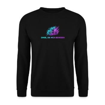 Gaming Tastatur Dinge, die mich Bewegen WASD - Unisex Pullover - Schwarz - Vorne - Alina (178cm) & Michal (187cm)