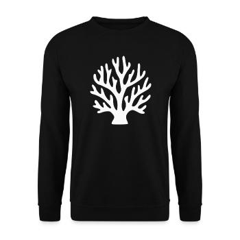 Coral Holiday Diving Diver Gift - Unisex Sweatshirt - black - Front - Alina (178cm) & Michal (187cm)