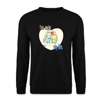 Rosehead - Sweat-shirt Unisexe - noir - Devant - Alina (178cm) & Michal (187cm)