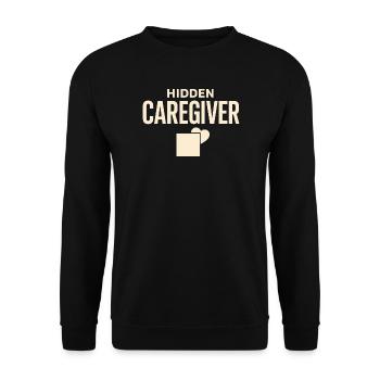 Arbeitender Pflegekraft Familienpflegekraft - Unisex Pullover - Schwarz - Vorne - Alina (178cm) & Michal (187cm)