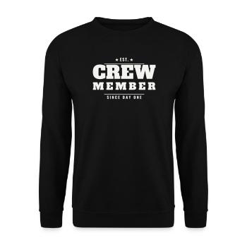 Événement du personnel de l’équipe Vintage Est Retro Member - Sweat-shirt Unisexe - noir - Devant - Alina (178cm) & Michal (187cm)