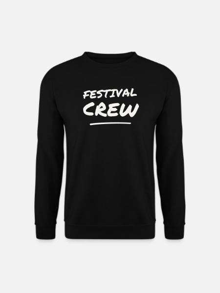Festival Crew Brush Lettering Team Staff Event - Unisex Sweatshirt - black