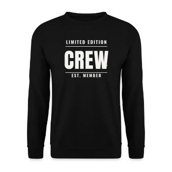 Événement du personnel de l’équipe Édition Limitée Badge Est Crew - Sweat-shirt Unisexe - noir - Devant - Alina (178cm) & Michal (187cm)