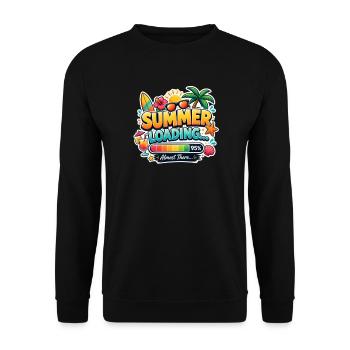 Summer Loading Vacation Incoming T-Shirt - Sweat-shirt Unisexe - noir - Devant - Alina (178cm) & Michal (187cm)