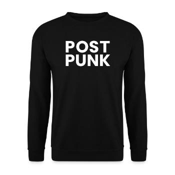 Post Punk - Unisex Sweatshirt - black - Front - Alina (178cm) & Michal (187cm)