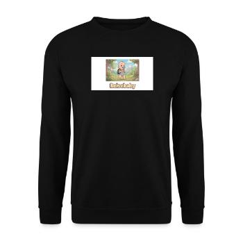 Reisebaby Naturabenteuer Shirt Design - Unisex Pullover - Schwarz - Vorne - Alina (178cm) & Michal (187cm)
