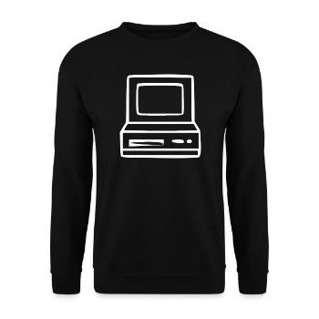 Cadeau vintage des années 80 et 90 pour ordinateur rétro - Sweat-shirt Unisexe - noir - Devant - Alina (178cm) & Michal (187cm)