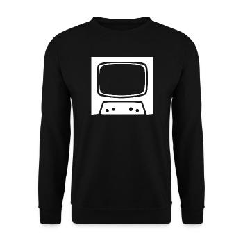 Cadeau de la télévision vintage rétro des années 80 et 90 - Sweat-shirt Unisexe - noir - Devant - Alina (178cm) & Michal (187cm)
