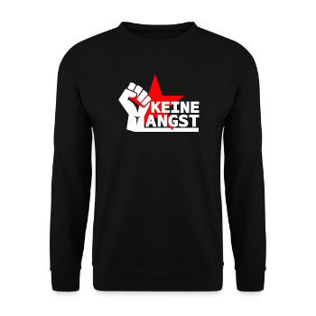 Resistance - Don't be afraid - Unisex Sweatshirt - black - Front - Alina (178cm) & Michal (187cm)