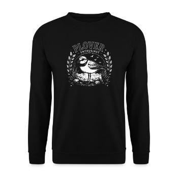 Plover Plover Enthusiast Bird Lover - Unisex Sweatshirt - black - Front - Alina (178cm) & Michal (187cm)
