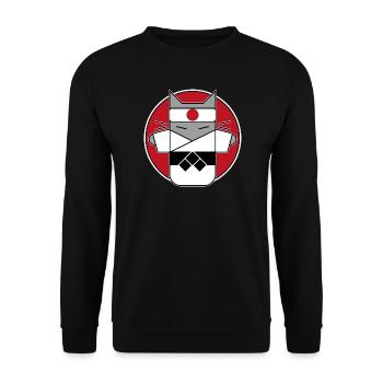 Judo Cat - Sweat-shirt Unisexe - noir - Devant - Alina (178cm) & Michal (187cm)