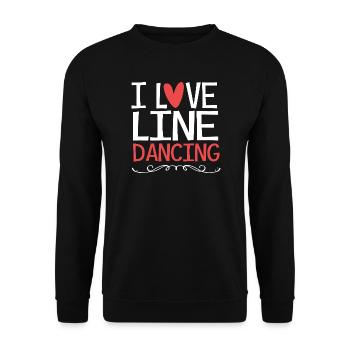 Danse en ligne - Sweat-shirt Unisexe - noir - Devant - Alina (178cm) & Michal (187cm)