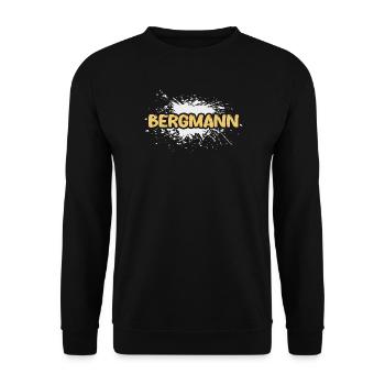 Bergmann als Aufgabe - Unisex Pullover - Schwarz - Vorne - Alina (178cm) & Michal (187cm)