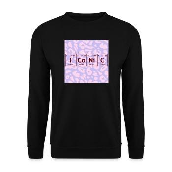 Graphisme des icônes du tableau périodique - Sweat-shirt Unisexe - noir - Devant - Alina (178cm) & Michal (187cm)
