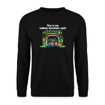 Funny gardening fun mothers - Unisex Sweatshirt - black - Front - Alina (178cm) & Michal (187cm)