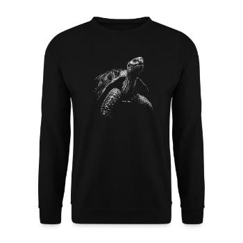 Turtle - Unisex Sweatshirt - black - Front - Alina (178cm) & Michal (187cm)