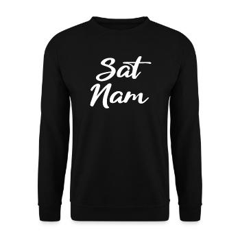 Sat Nam - Sweat-shirt Unisexe - noir - Devant - Alina (178cm) & Michal (187cm)