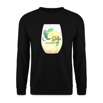 Ciao Bella Citrus Glow - Unisex Sweatshirt - black - Front - Alina (178cm) & Michal (187cm)