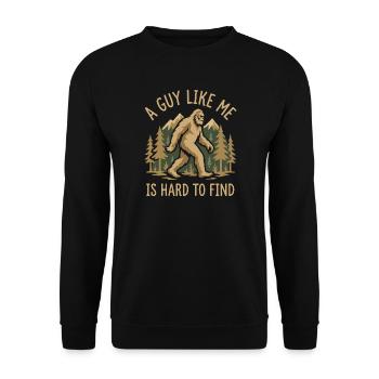 Randonnée Bigfoot - Un gars comme moi est difficile à trouver - Sweat-shirt Unisexe - noir - Devant - Alina (178cm) & Michal (187cm)