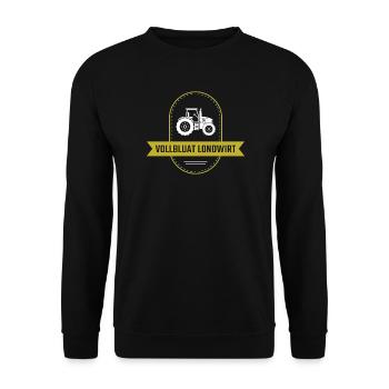 Vollbluat Londwirt - Unisex Pullover - Schwarz - Vorne - Alina (178cm) & Michal (187cm)